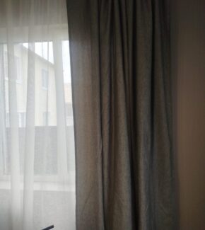Фотография покупателя: Портьера Linen серо-бежевый M
